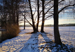 "Eisiger Sonnenuntergang im Mindeltal.