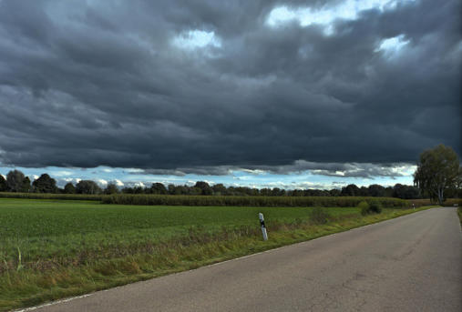 Wolken im Tiefflug - über dem Mindeltal.