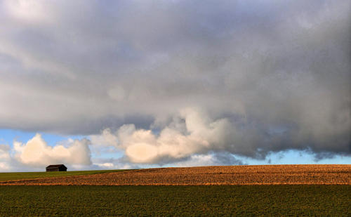 Wolken kratzen fast am Boden - in den Burger Fluren.