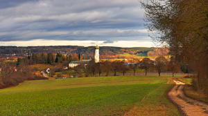 30. Dezember 2021 - Blick nach Ursberg und ins Mindeltal - Temperatur 13 Grad!