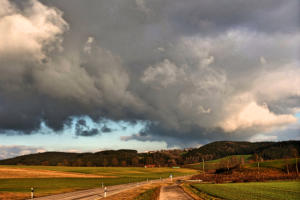 Wetterbild - Blick ins Zusamtal.