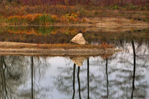 'Still ruht der See'. Ebenso wenig wie die Sonne lassen sich die Menschen blicken - an diesem Weiher im Mindeltal zwischen Balzhausen und Mindelzell. Buß-und Bettag 2021